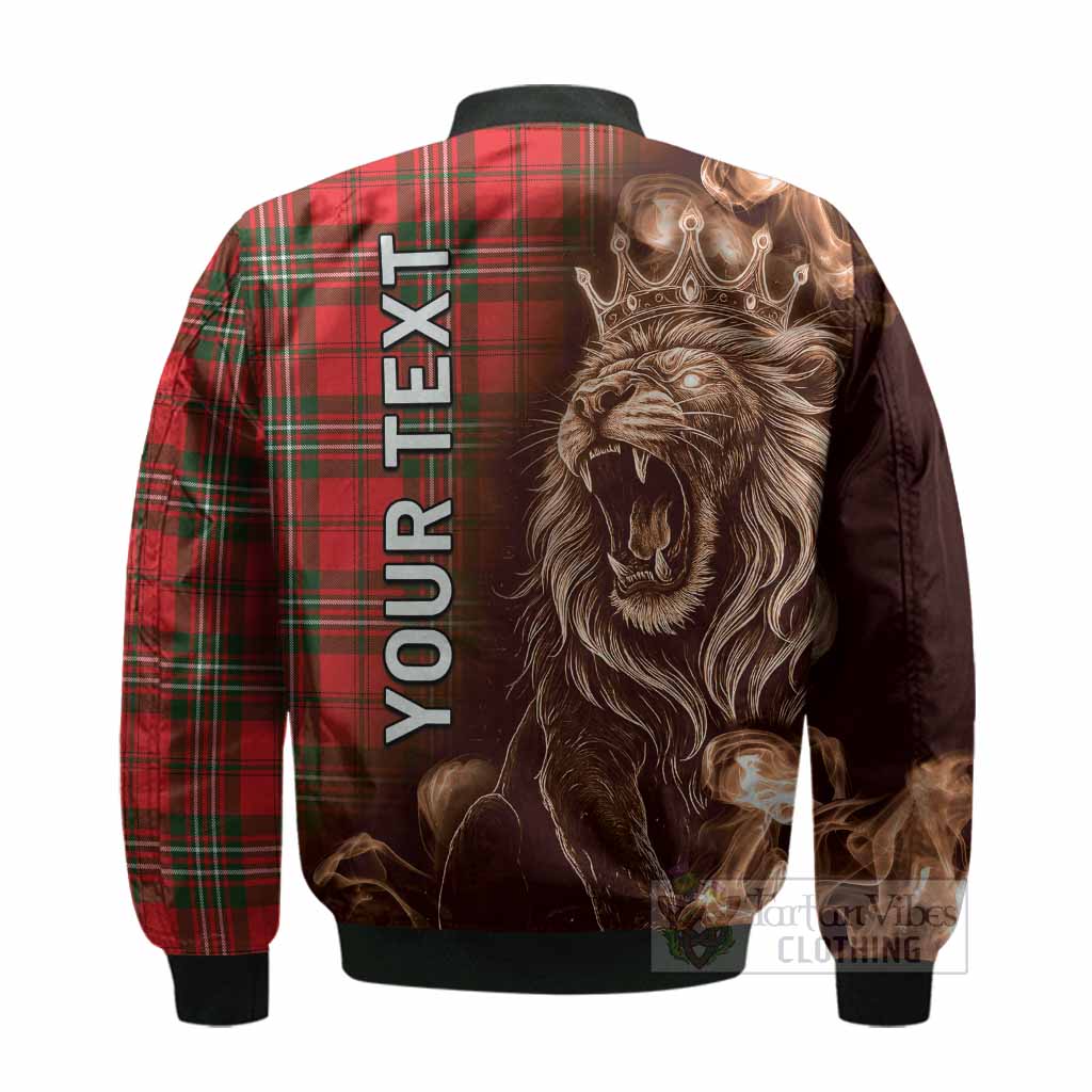 Langlands Tartan Bomber Jacket Roaring Lion Heritage