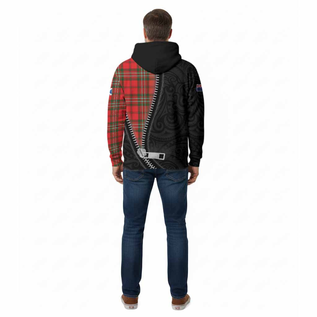 Langlands Tartan Cotton Hoodie New Zealand Pattern Unique Zipper Stylized