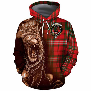 Langlands Tartan Cotton Hoodie Roaring Lion Heritage