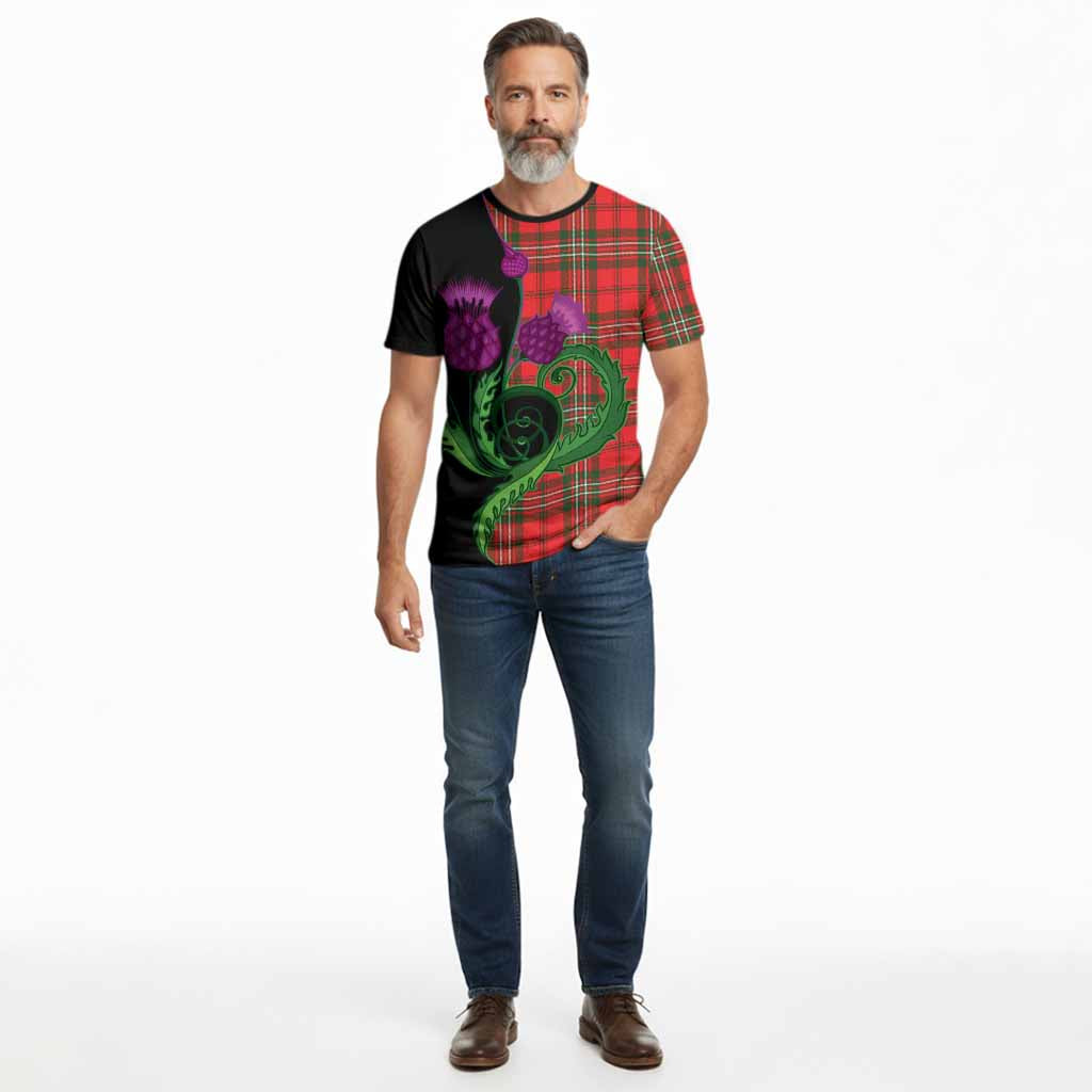 Langlands Tartan Cotton T-shirt Traditional Scottish Thistle