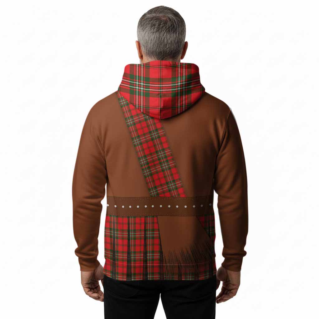 Langlands Tartan Crest Hoodie Kilt Costume Style