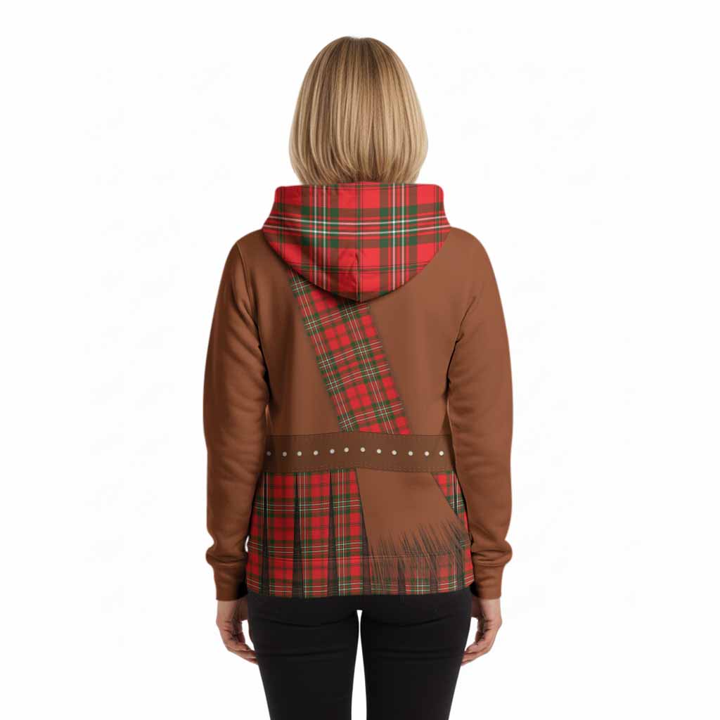 Langlands Tartan Crest Hoodie Kilt Costume Style