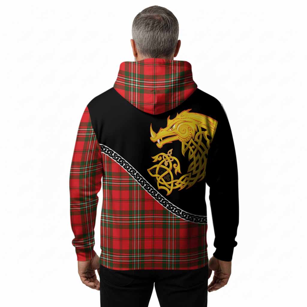 Langlands Tartan Crest Hoodie Legendary Dragon Knot Half Style