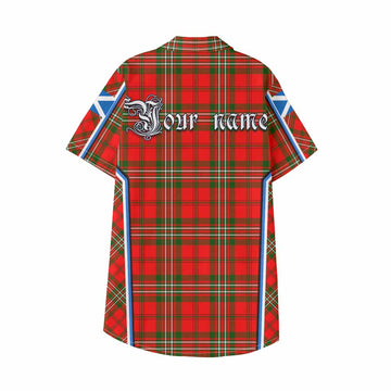 Langlands Tartan Crest Kid Hawaiian Shirt Scotland Coat of Arm Flag Style - Tartan Vibes Clothing