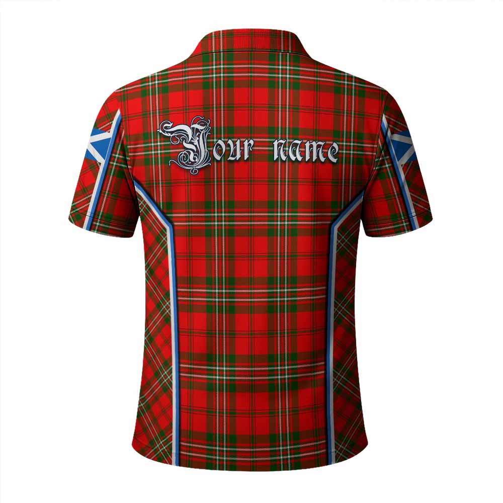 Langlands Tartan Crest Polo Shirt Scotland Coat of Arm Flag Style - Tartan Vibes Clothing