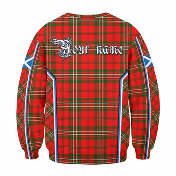 Langlands Tartan Crest Sweatshirt Scotland Coat of Arm Flag Style