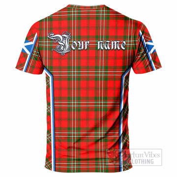 Langlands Tartan Crest T-shirt Scotland Coat of Arm Flag Style - Tartan Vibes Clothing