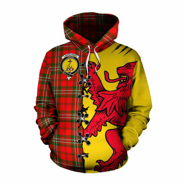 Langlands Tartan Family Crest Cotton Hoodie Lion Rampant Honor - Tartan Vibes Clothing