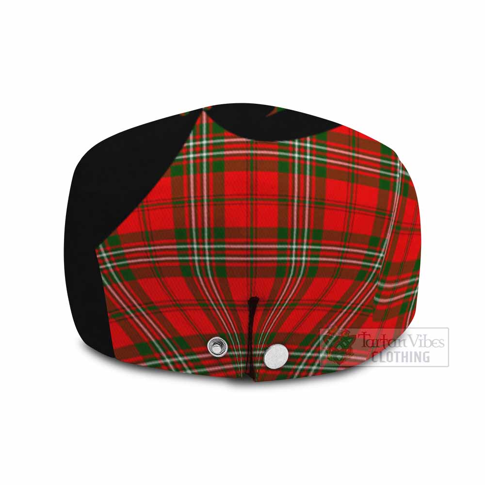 Langlands Tartan Family Crest Flat Cap, Jeff Cap Scotland Thistle Floral