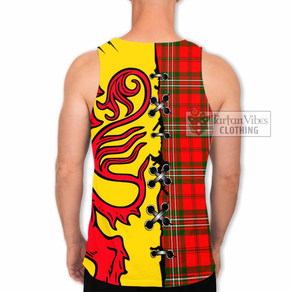 Langlands Tartan Family Crest Men Tank Top Lion Rampant Honor - Tartan Vibes Clothing