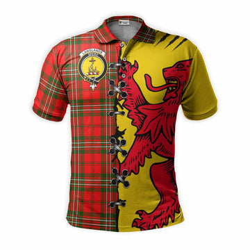 Langlands Tartan Family Crest Polo Shirt Lion Rampant Honor