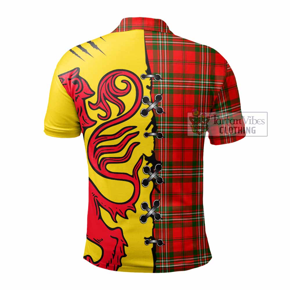 Langlands Tartan Family Crest Polo Shirt Lion Rampant Honor - Tartan Vibes Clothing