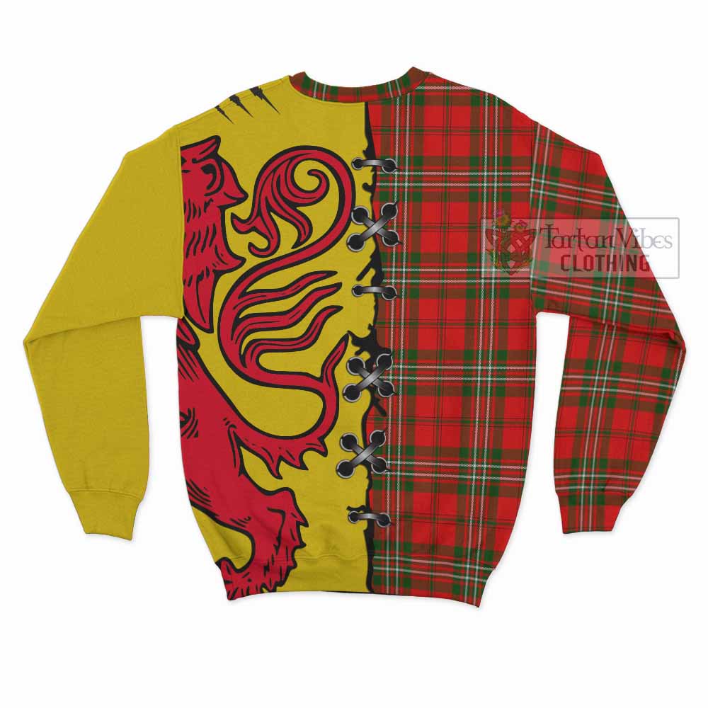 Langlands Tartan Family Crest Sweatshirt Lion Rampant Honor - Tartan Vibes Clothing