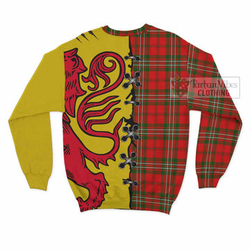 Langlands Tartan Family Crest Sweatshirt Lion Rampant Honor