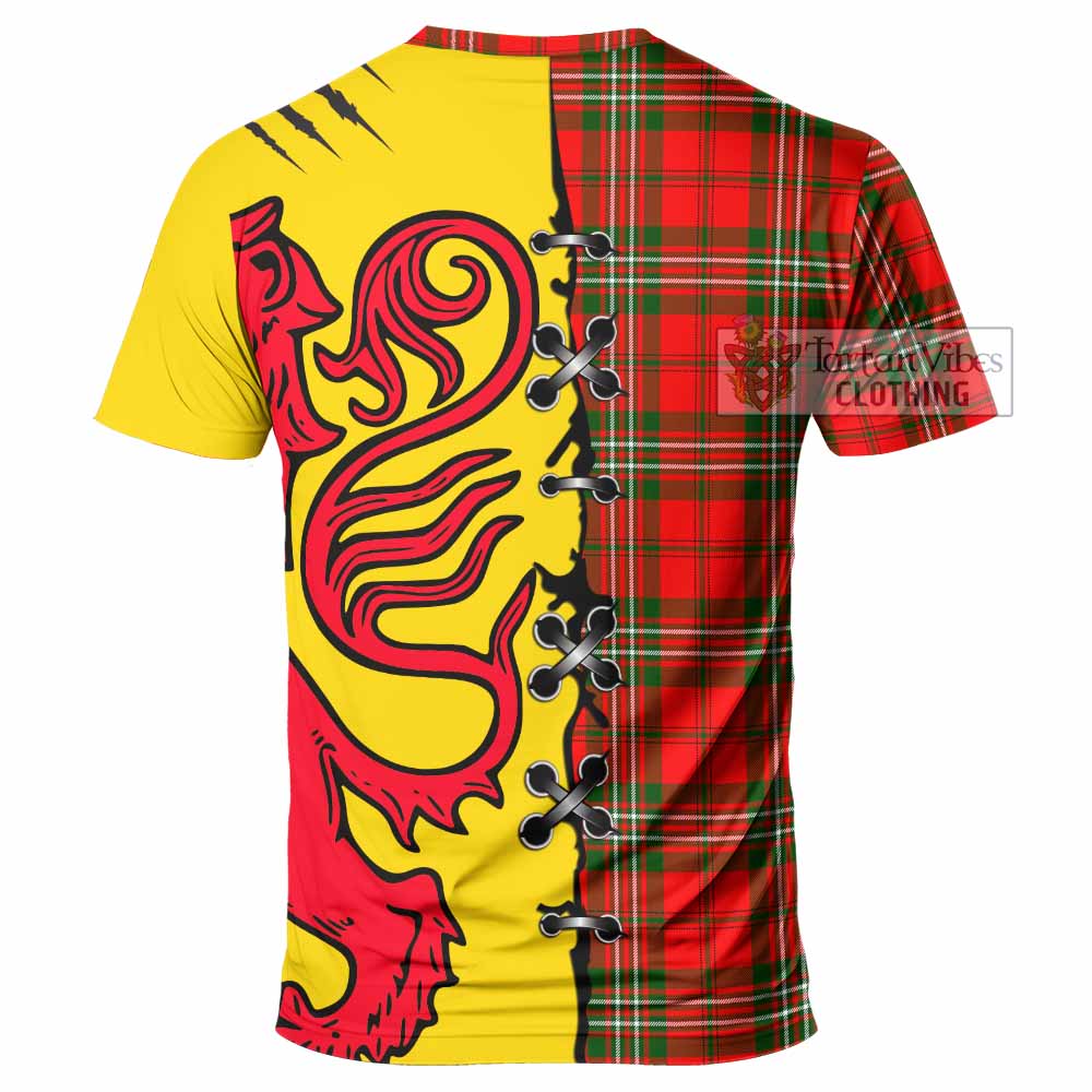 Langlands Tartan Family Crest T-shirt Lion Rampant Honor - Tartan Vibes Clothing