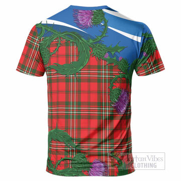 Langlands Tartan Family Crest T-Shirt Thistle in Minimalism