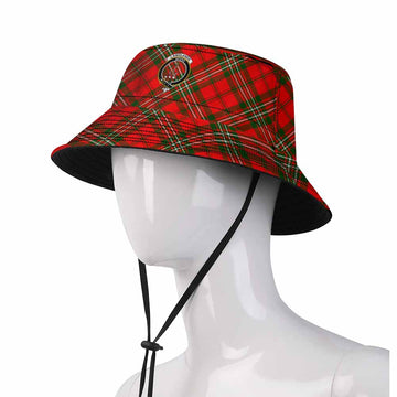Langlands Tartan Fishing Hat with Family Crest