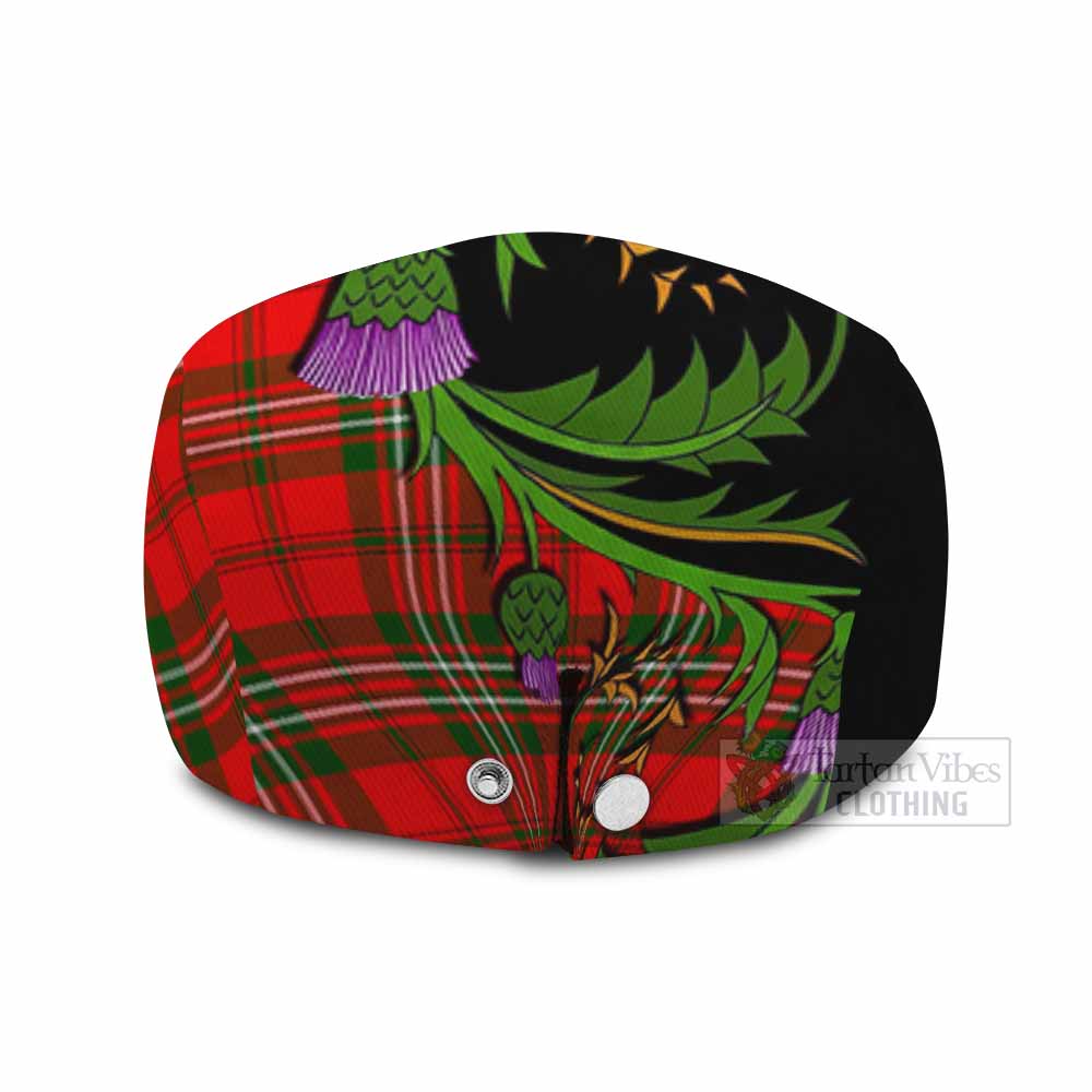 Langlands Tartan Flat Cap, Jeff Cap Scottish Thistle Pride Heritage Art