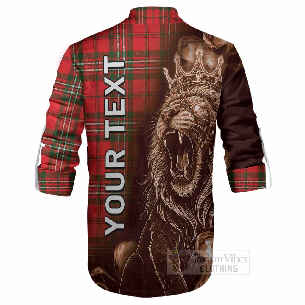 Langlands Tartan Ghillie Shirt Roaring Lion Heritage