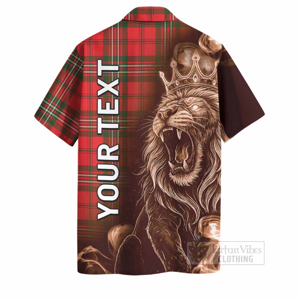 Langlands Tartan Hawaiian Shirt Roaring Lion Heritage