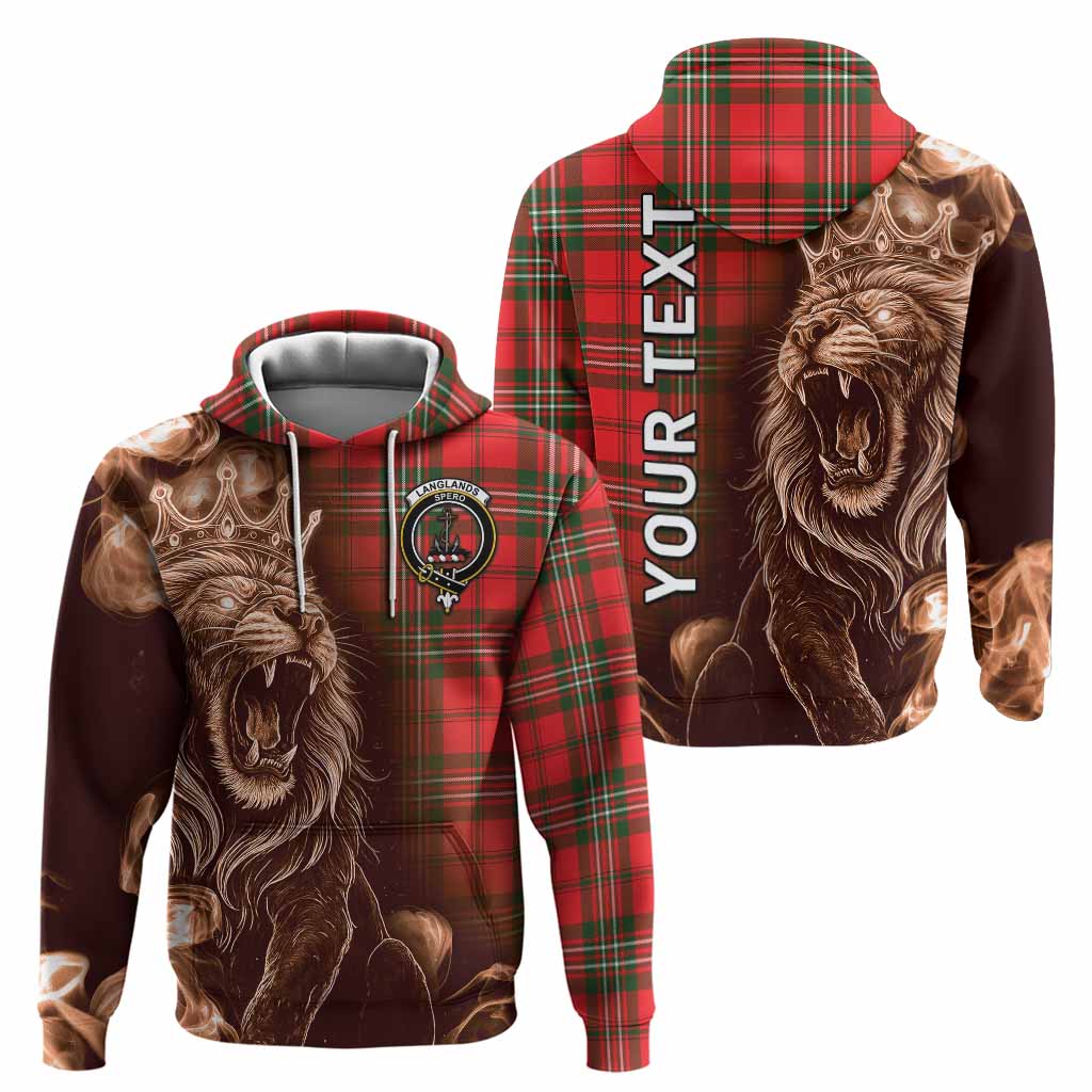 Langlands Tartan Hoodie Roaring Lion Heritage