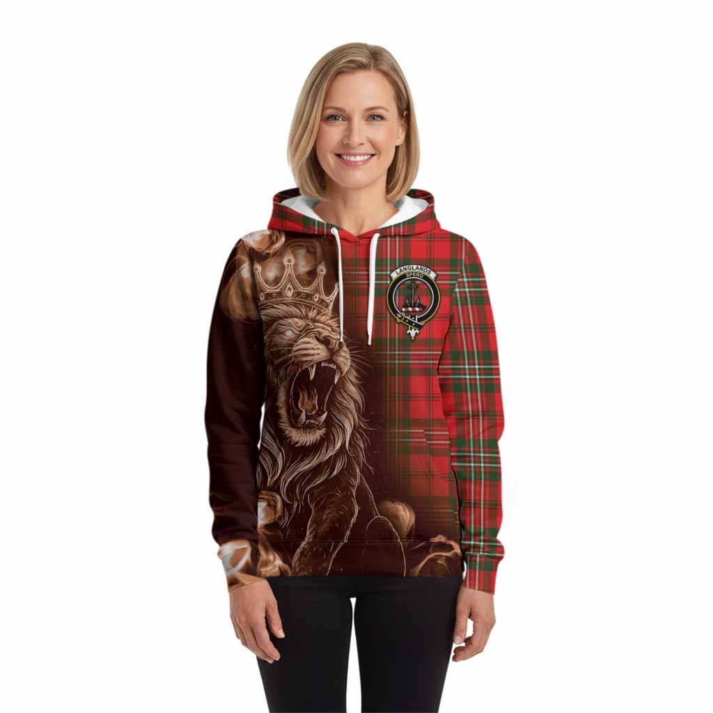 Langlands Tartan Hoodie Roaring Lion Heritage