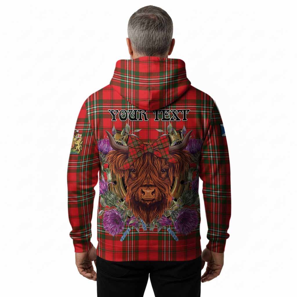 Langlands Tartan Hoodie Scottish Thistle Heilan Coo