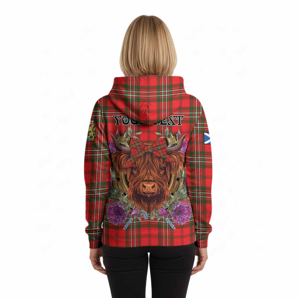 Langlands Tartan Hoodie Scottish Thistle Heilan Coo