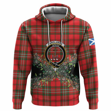 Langlands Tartan Hoodie Thistle Scottish Spirit