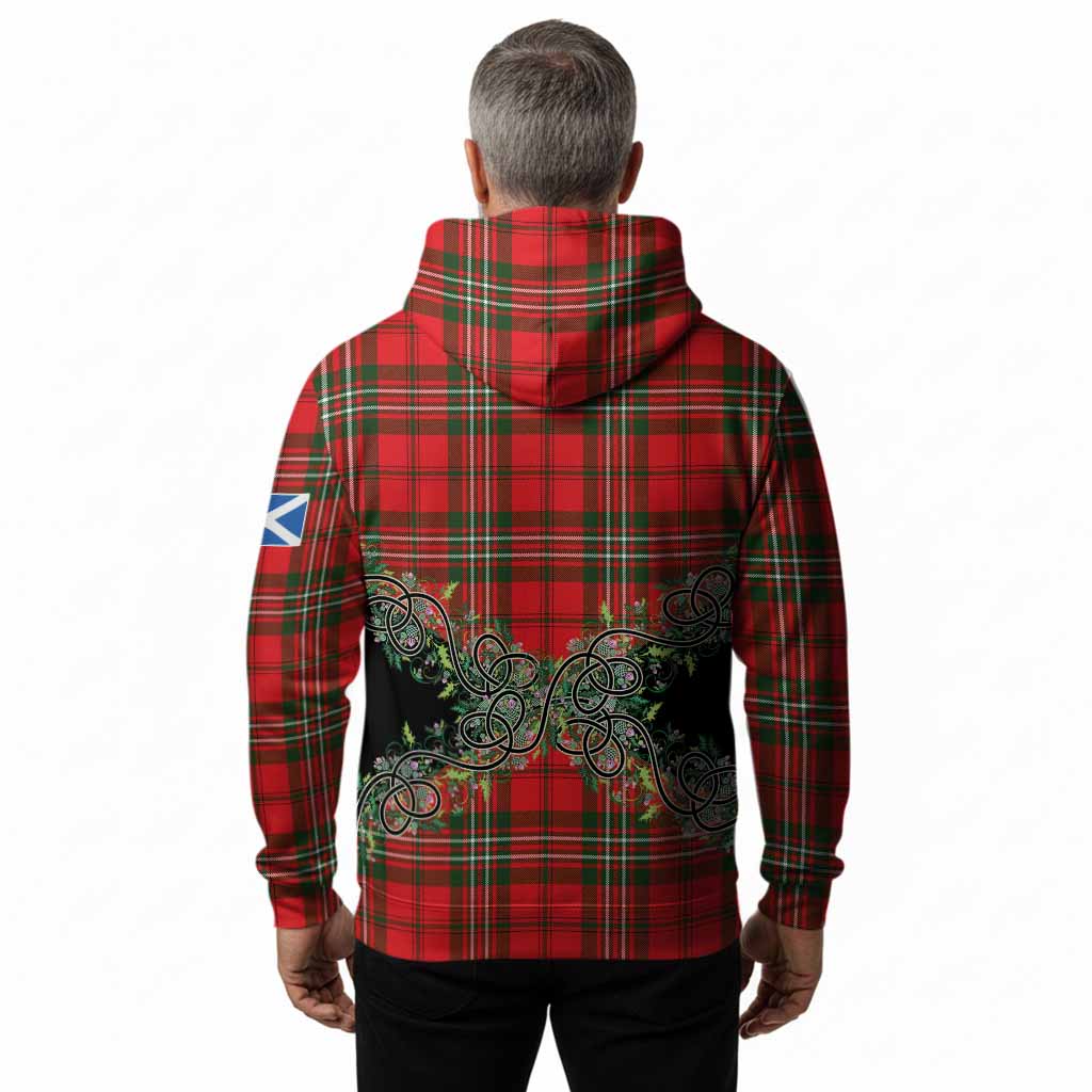 Langlands Tartan Hoodie Thistle Scottish Spirit