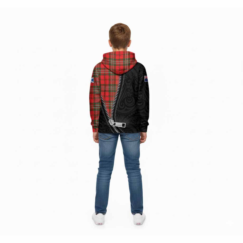 Langlands Tartan Kid Hoodie New Zealand Pattern Unique Zipper Stylized