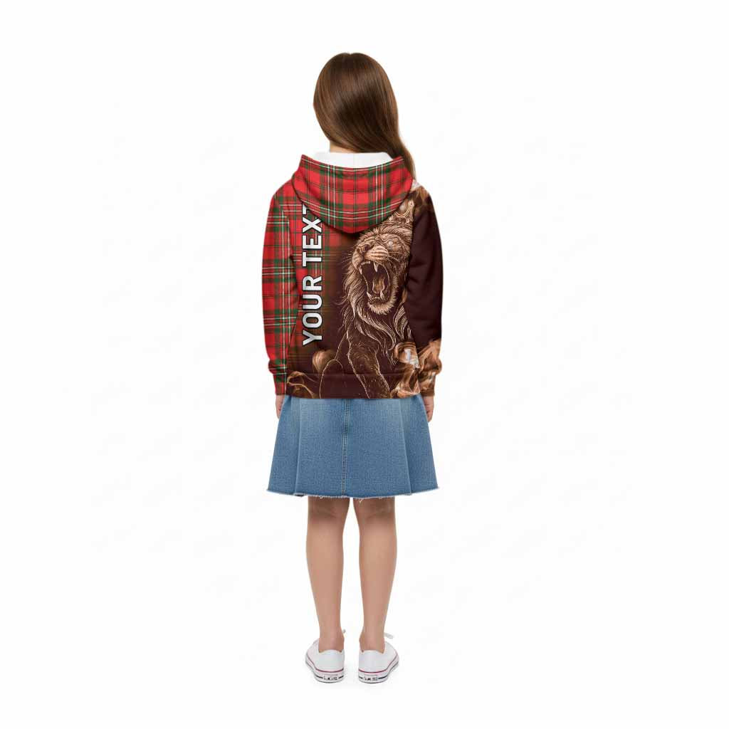 Langlands Tartan Kid Hoodie Roaring Lion Heritage