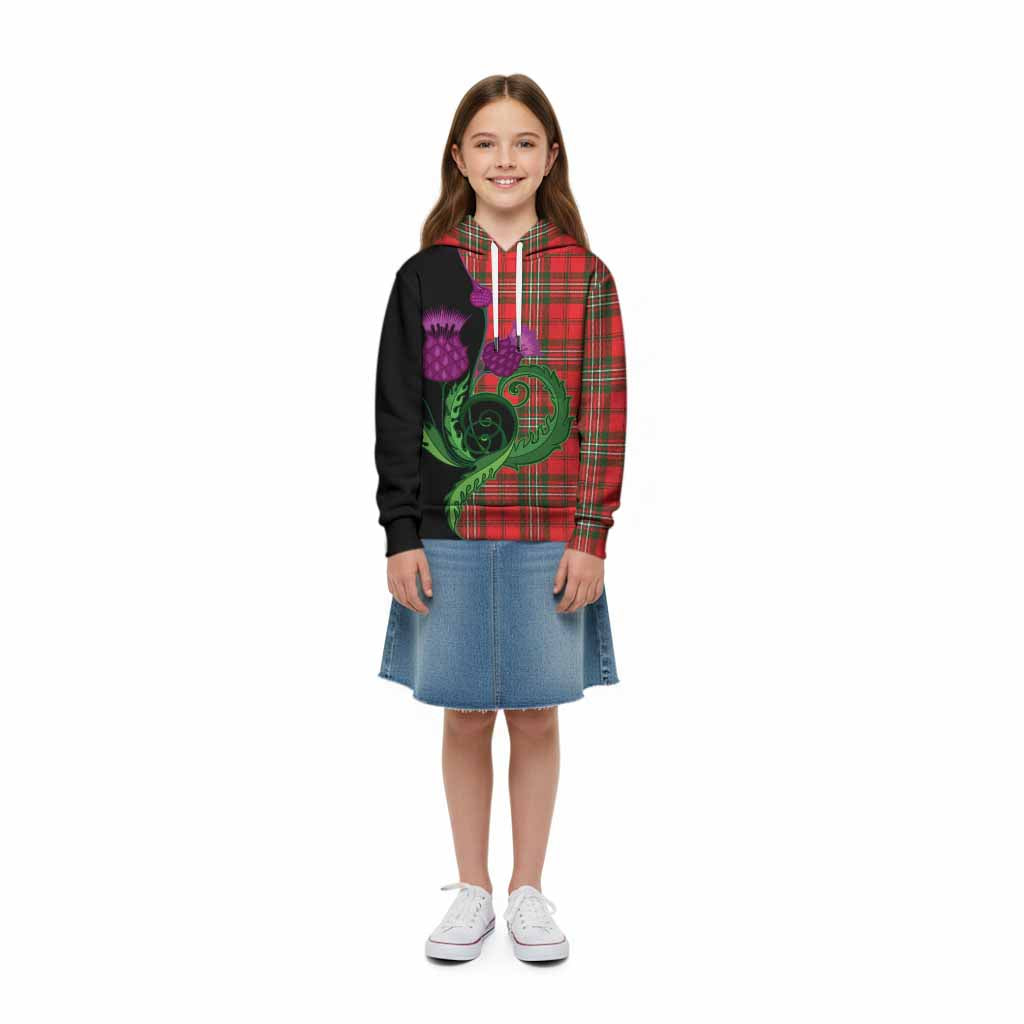 Langlands Tartan Kid Hoodie Traditional Scottish Thistle
