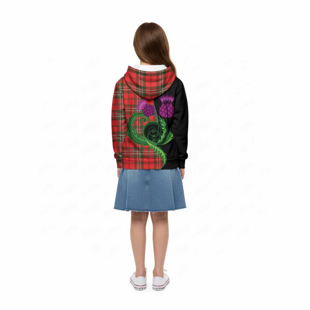 Langlands Tartan Kid Hoodie Traditional Scottish Thistle