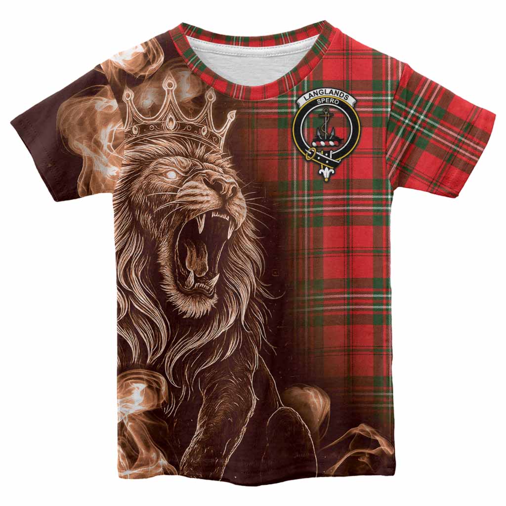 Langlands Tartan Kid T-shirt Roaring Lion Heritage