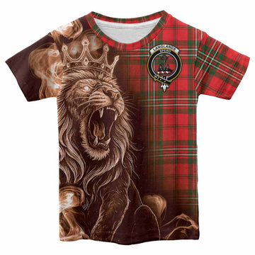 Langlands Tartan Kid T-shirt Roaring Lion Heritage
