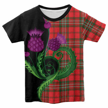 Langlands Tartan Kid T-shirt Traditional Scottish Thistle