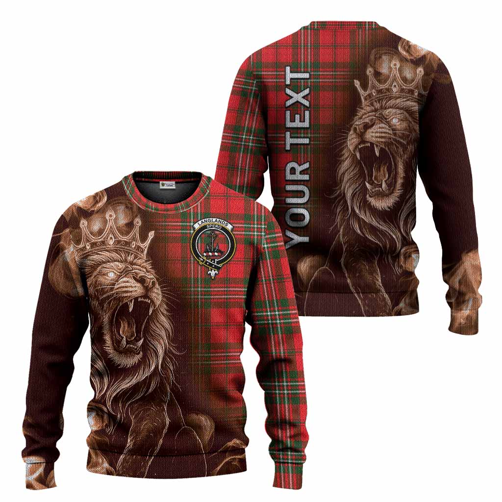 Langlands Tartan Knitted Sweater Roaring Lion Heritage