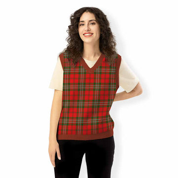 Langlands Tartan Knitted V-Neck Vest