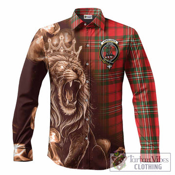 Langlands Tartan Long Sleeve Button Shirts Roaring Lion Heritage