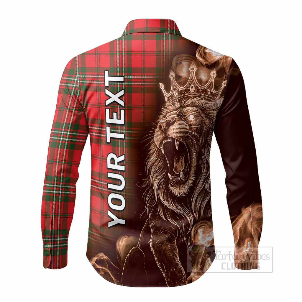 Langlands Tartan Long Sleeve Button Shirts Roaring Lion Heritage