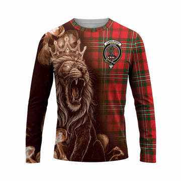 Langlands Tartan Long Sleeve T-Shirt Roaring Lion Heritage