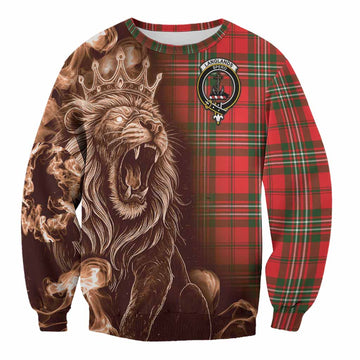 Langlands Tartan Sweatshirt Roaring Lion Heritage