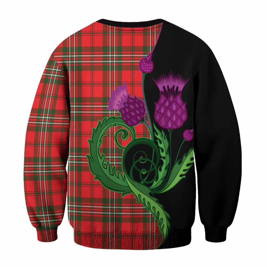 Langlands Tartan Sweatshirt Traditional Scottish Thistle