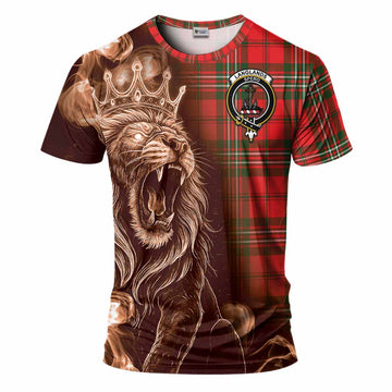 Langlands Tartan T-Shirt Roaring Lion Heritage
