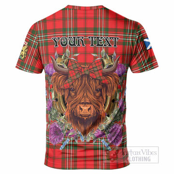 Langlands Tartan T-Shirt Scottish Thistle Heilan Coo