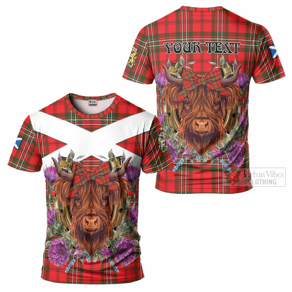 Langlands Tartan T-Shirt Scottish Thistle Heilan Coo