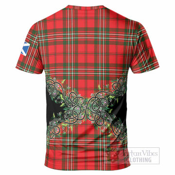Langlands Tartan T-Shirt Thistle Scottish Spirit
