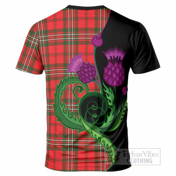 Langlands Tartan T-Shirt Traditional Scottish Thistle