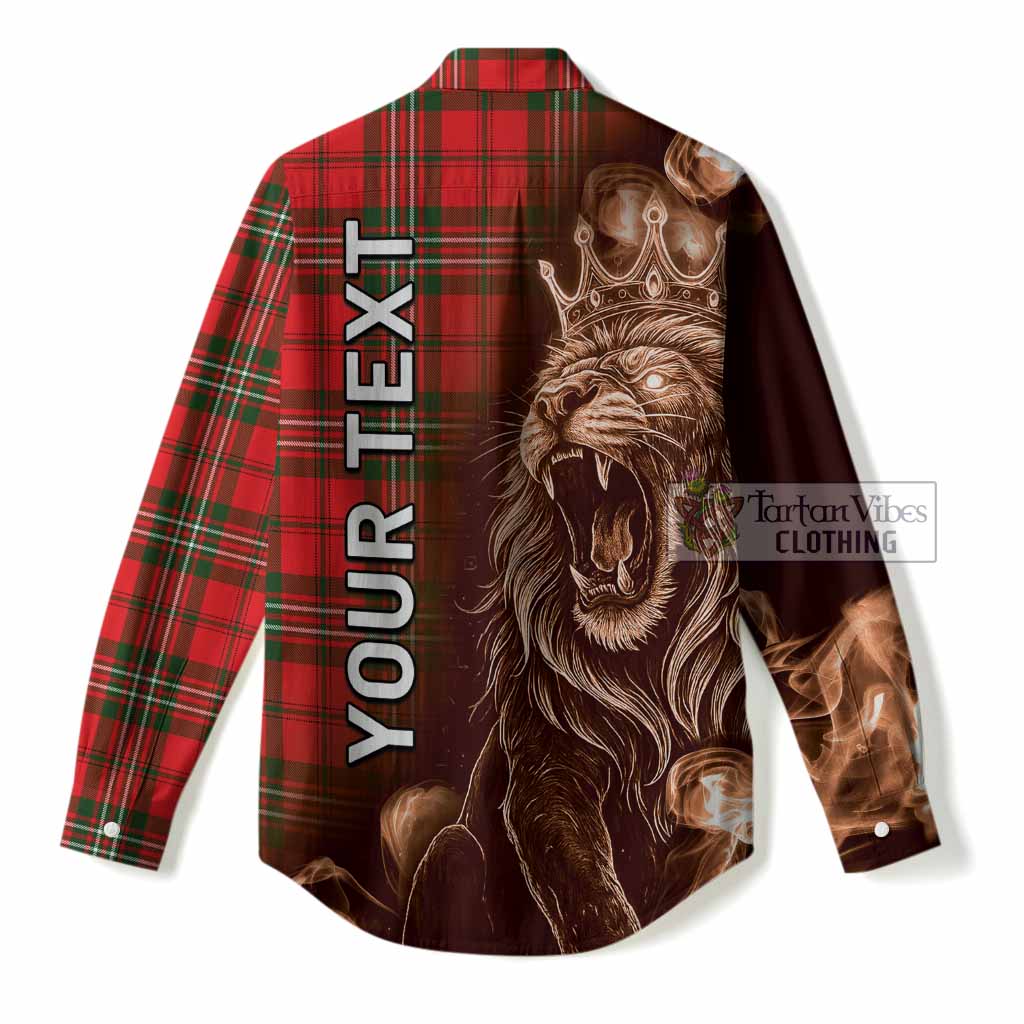 Langlands Tartan Women Casual Shirt Roaring Lion Heritage